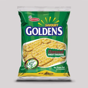National Goldens Flaxseed Wheat Crackers-Jamrockmart